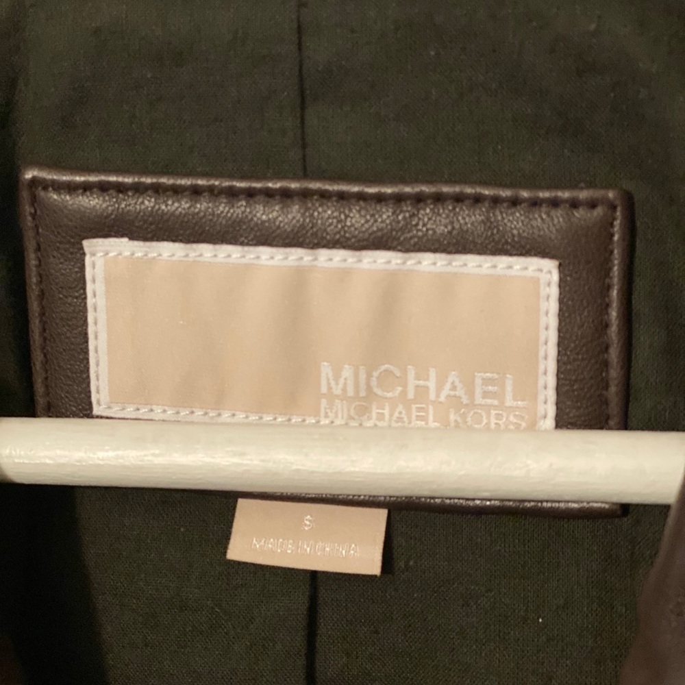 Leather jacket Michael Kors